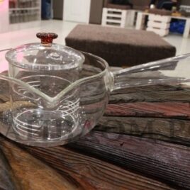 Колба-чайник, жаропрочное стекло, 600 мл